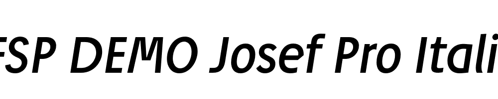 FSP DEMO Josef Pro Italic