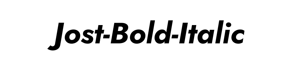 Jost-Bold-Italic