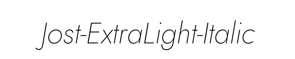 Jost-ExtraLight-Italic