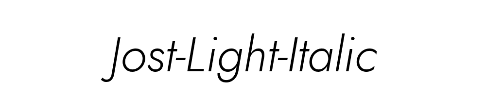 Jost-Light-Italic