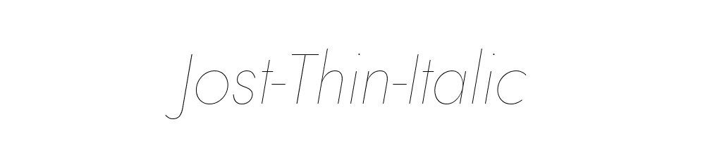 Jost-Thin-Italic