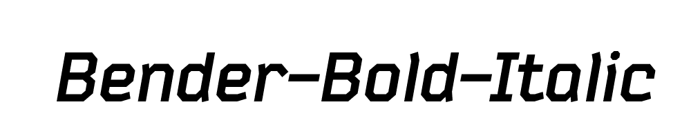 Bender-Bold-Italic