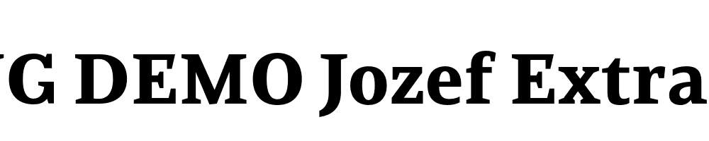  DEMO Jozef ExtraBold Regular