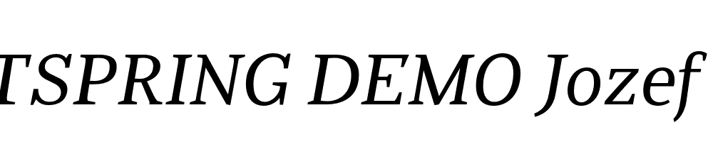  DEMO Jozef Italic