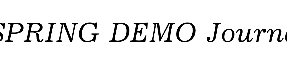  DEMO Journal Italic