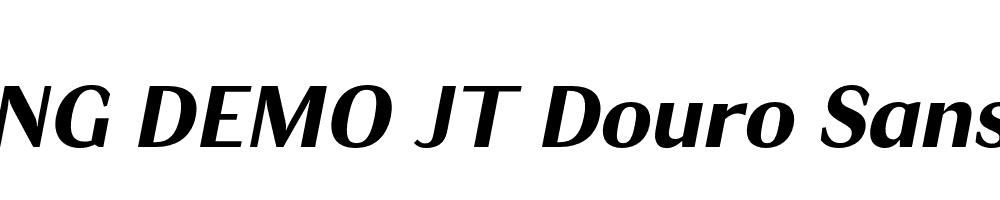  DEMO JT Douro Sans Bold Italic