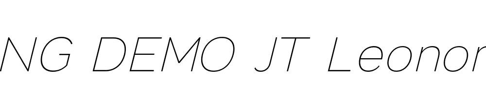  DEMO JT Leonor Light Italic