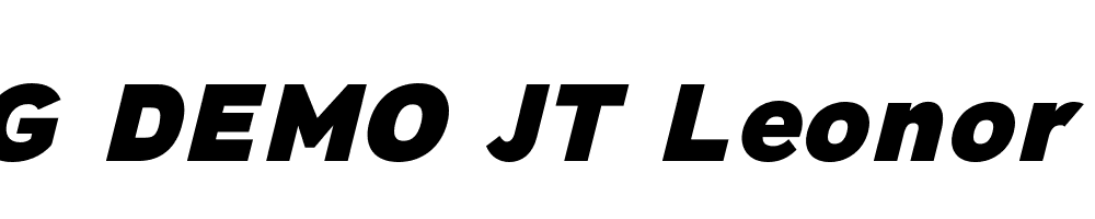  DEMO JT Leonor Heavy Italic