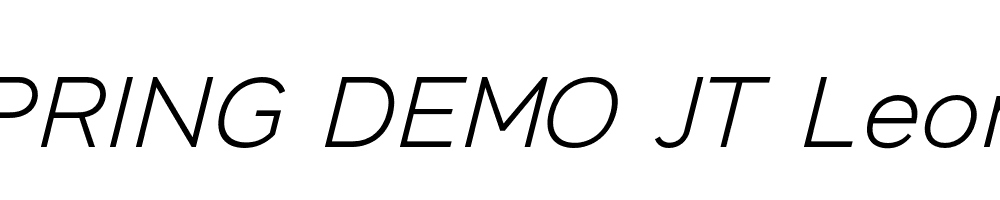  DEMO JT Leonor Italic