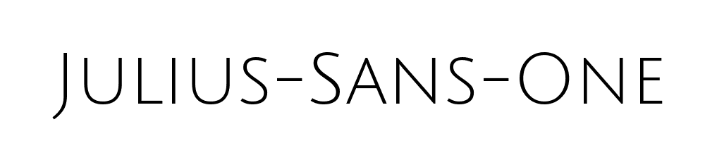 Julius-Sans-One