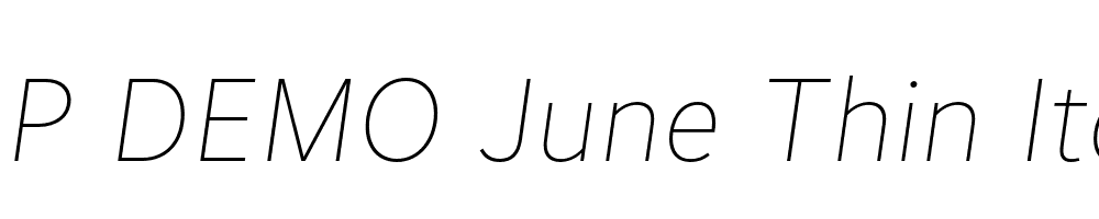 FSP DEMO June Thin Italic