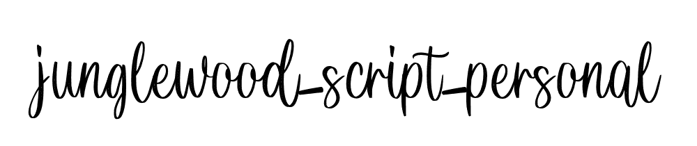 Junglewood Script Personal