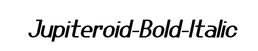 Jupiteroid-Bold-Italic