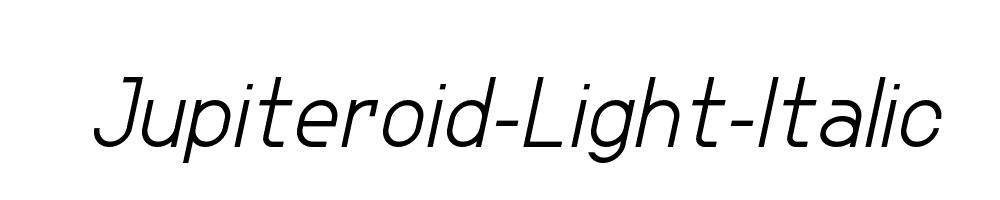 Jupiteroid-Light-Italic