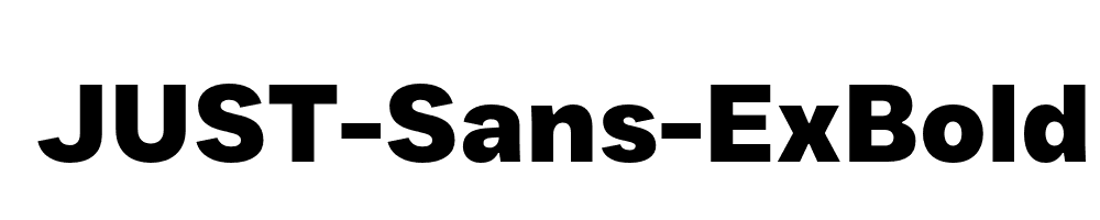 JUST-Sans-ExBold