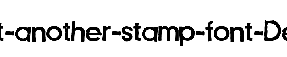 Just-another-stamp-font-Demo