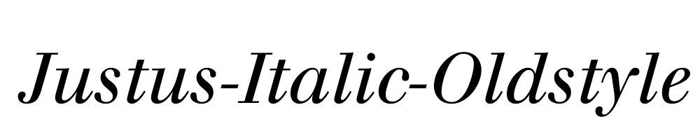 Justus-Italic-Oldstyle