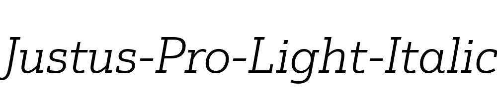 Justus-Pro-Light-Italic