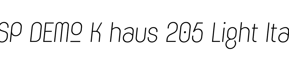 FSP DEMO K haus 205 Light Italic