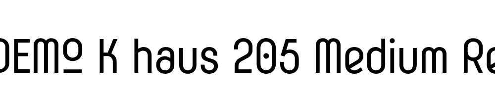 FSP DEMO K haus 205 Medium Regular