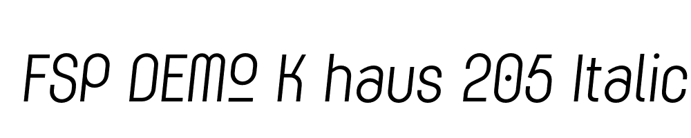 FSP DEMO K haus 205 Italic