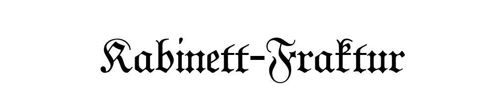 Kabinett-Fraktur