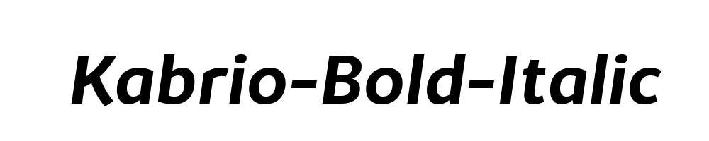 Kabrio-Bold-Italic