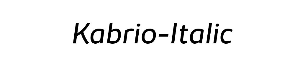 Kabrio-Italic