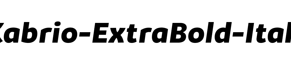 Kabrio-ExtraBold-Italic