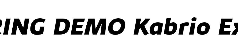  DEMO Kabrio ExtBd Italic