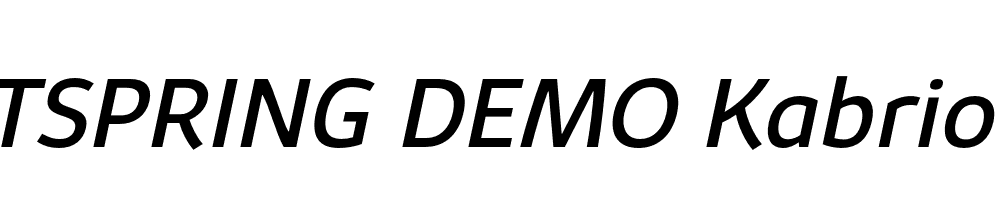  DEMO Kabrio Italic