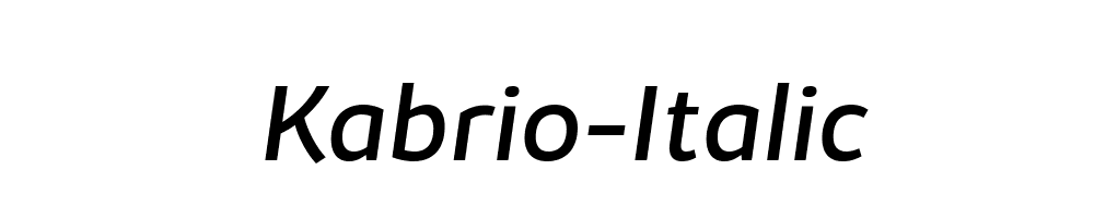 Kabrio-Italic