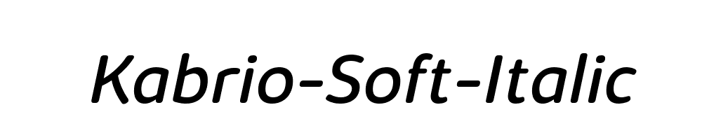 Kabrio-Soft-Italic