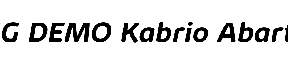  DEMO Kabrio Abarth Bold Italic