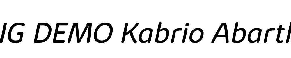  DEMO Kabrio Abarth Book Italic