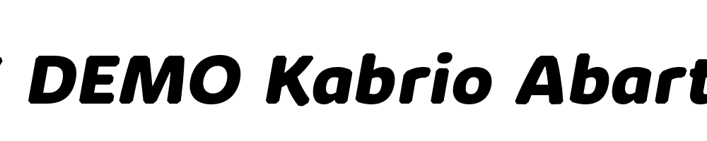  DEMO Kabrio Abarth ExtBd Italic