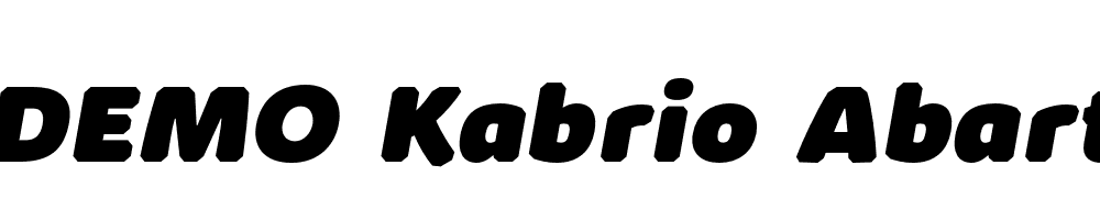  DEMO Kabrio Abarth Heavy Italic