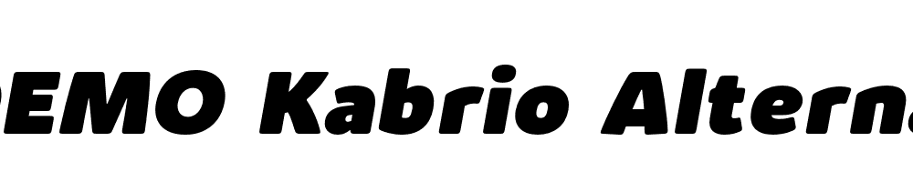  DEMO Kabrio Alternate Heavy Italic