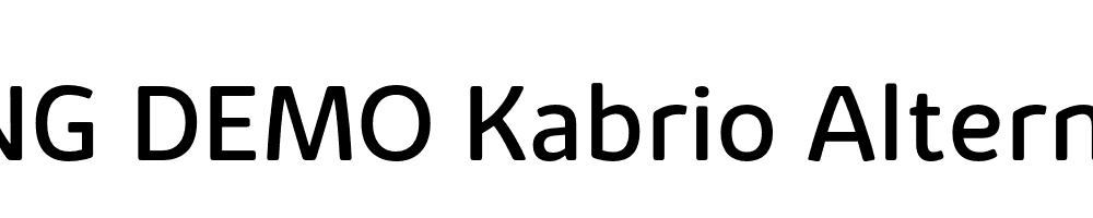  DEMO Kabrio Alternate Regular