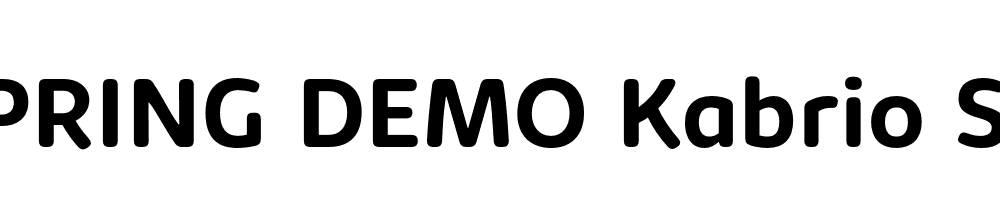  DEMO Kabrio Soft Bold