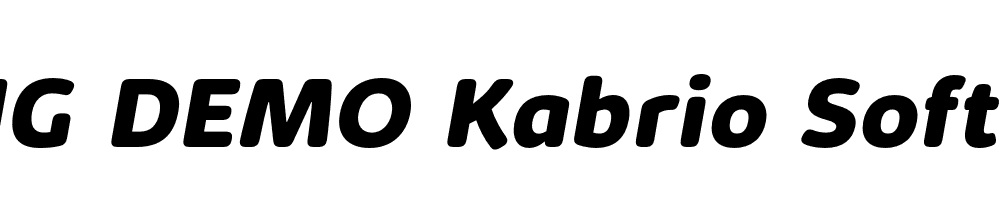  DEMO Kabrio Soft ExtBd Italic