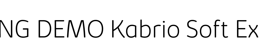  DEMO Kabrio Soft ExtLt Regular