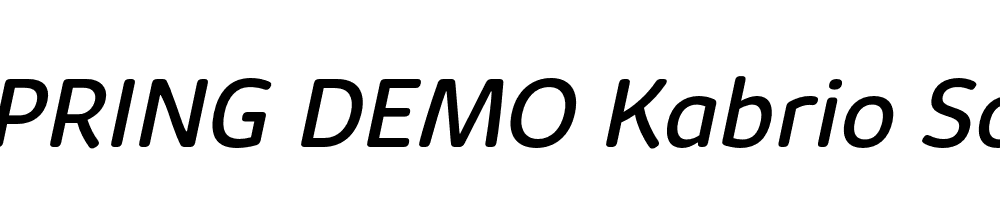  DEMO Kabrio Soft Italic