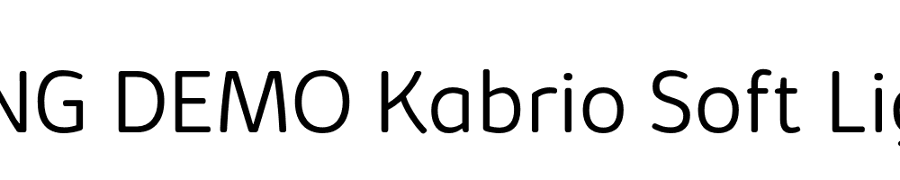  DEMO Kabrio Soft Light Regular