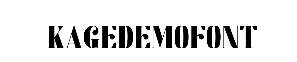 Kagedemofont