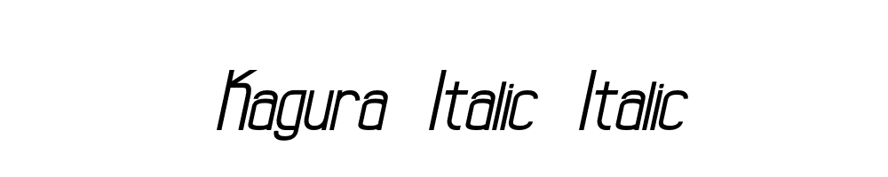 Kagura-Italic-Italic