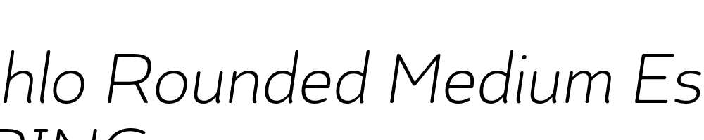  DEMO Kahlo Rounded Medium Essential Regular Italic