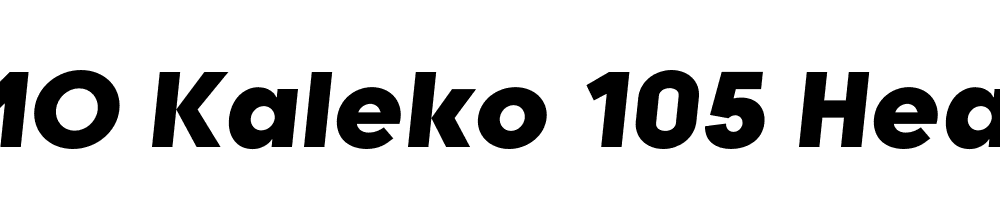 FSP DEMO Kaleko 105 Heavy Italic