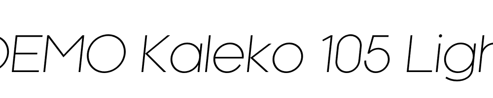 FSP DEMO Kaleko 105 Light Italic