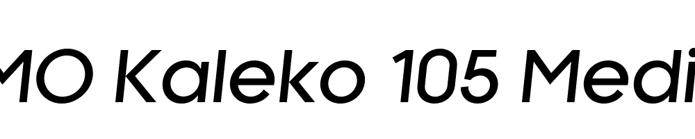 FSP DEMO Kaleko 105 Medium Italic